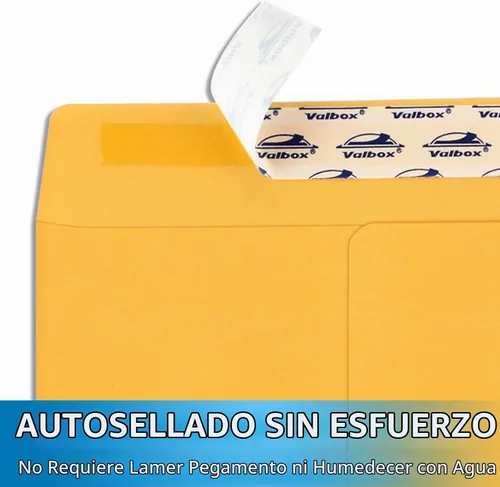 Vista 3 de ValBox - Sobres de catálogo autosellados de seguridad de 6 x 9 pulgadas, paquete de 250 sobres pequeños de papel kraft marrón para envío