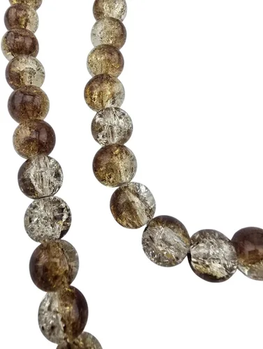 Vista 6 de DandS ltd Cuentas de cristal agrietadas para la fabricación de joyas, champán, pulseras vibrantes de bricolaje, collares, aretes, suministros