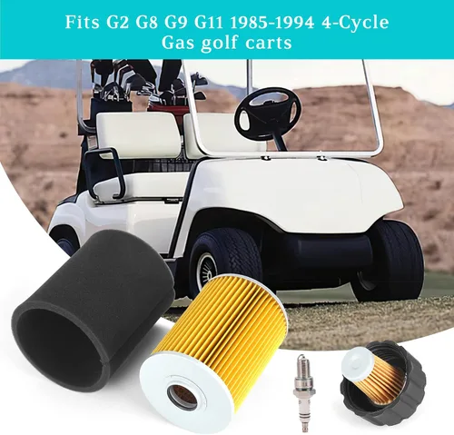 Vista 3 de 10L0L Kit de afinación para carrito de golf Yamaha G2 G8 G9 G11 de 4 ciclos a gas 1985-1994, reemplaza J10-14417-00 J38-14450-00, filtro de aire