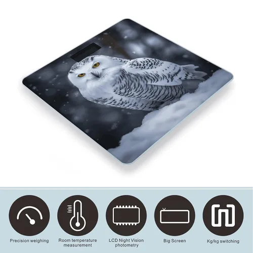 Vista 3 de Arctic Owl Weight Scale for Body Weight Digital Bathroom Scale High Capacity Accurate Digital Weighing Scales and Easy-to-Read on Backlit LCD Display
