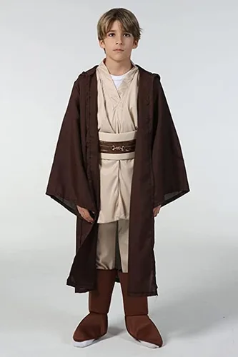 Vista 2 de Kids Boys Costume Robe Tunic Cloak Cosplay Outfit