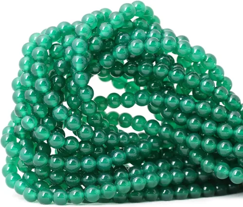 Vista 72 de Cuentas redondas sueltas de ágata estilo antiguo vena de dragón de 6mm, cuentas para diseño de joyas, 60 cuentas Ágata de vena de dragón