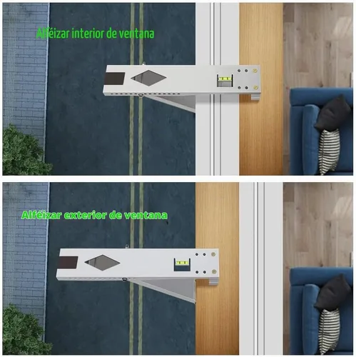 Vista 5 de Soporte universal para aire acondicionado de ventana de hasta 85 libras Soporte de aire acondicionado resistente diseñado para unidades de A/C