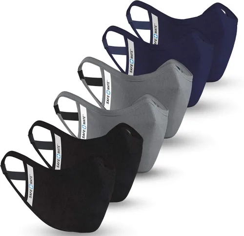 Vista 15 de Safe+Mate x Case-Mate – Cubrebocas de tela, lavable y reutilizable Oro brillante