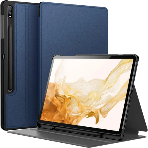 Vista 8 de JETech Funda tipo libro para Samsung Galaxy Tab S8 Plus/S7 FE/S7 Plus de Negro