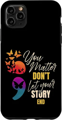 Vista 13 de Semicolon Mental Health Awareness Prevention Case for iPhone 17