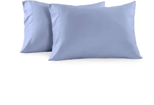 Vista 9 de Royal Tradition Juego de 2 fundas de almohada de viscosa de bambú, juego de 2 fundas de almohada estándar/Queen, color beige sólido, súper suave