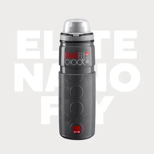 Vista 2 de ELITE NanoFly 32-212 °F 16.9 fl oz Botella (azul) – Botella de ciclismo aislada para todas las estaciones