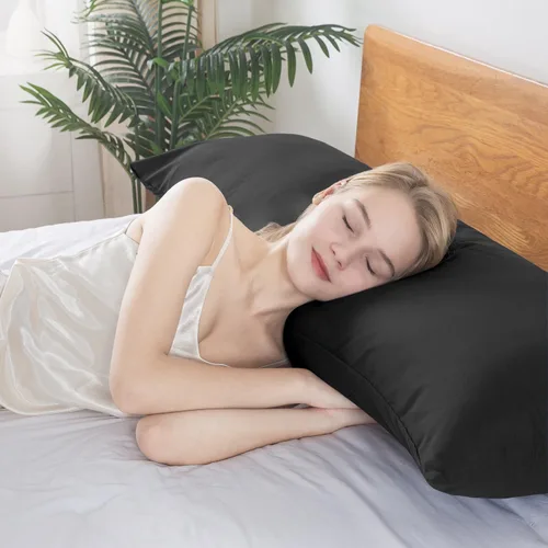 Vista 4 de BedTreat Almohada de cuerpo completo con funda extraíble para adultos, almohada corporal suave y esponjosa para personas que duermen de lado