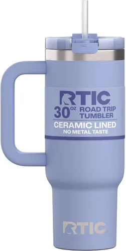 Vista 20 de RTIC Vaso Tumbler de Viaje por Carretera de 30 oz con Doble Pared Revestido de Cerámica Aislado Taza Portátil de Café de Viaje de Acero Inoxidable