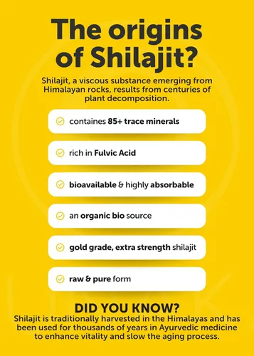 Vista 7 de Lunakai Cápsulas puras de Shilajit fabricadas en Estados Unidos con Ashwagandha, Rhodiola y Cordyceps - Extracto de Shilajit extra fuerte