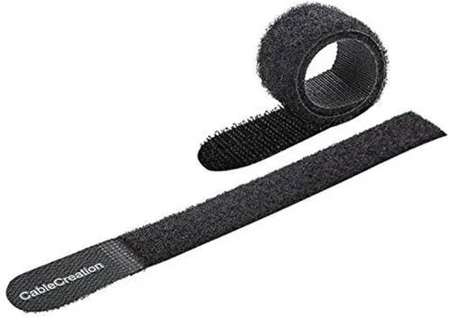 Vista 8 de CableCreation Bridas para cables, resistentes correas autoadhesivas con pegamento trasero, correas de gestión de cables, organizador de cables