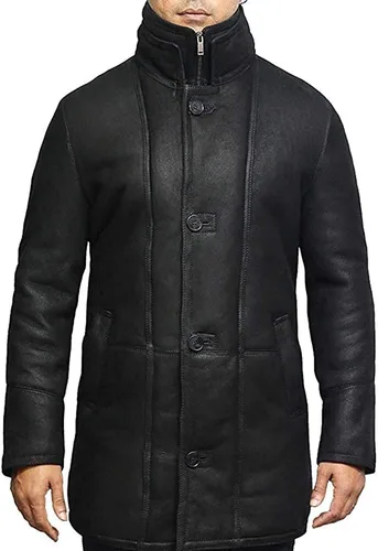 Vista 2 de BRANDSLOCK Gabardina de piel de oveja auténtica para hombre