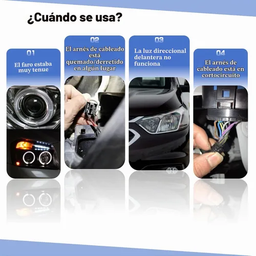 Vista 6 de Arnés de cableado de faros compatible con GMC Sierra 1500 2500 3500 2007-2014 reemplazo del conector de arnés de cableado de faros # 15841610