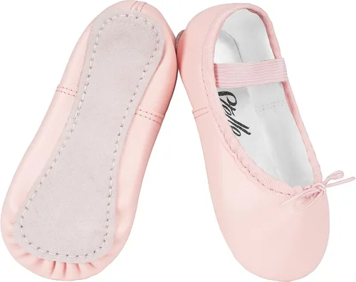 Vista 3 de Stelle Zapatos de ballet para niñas, zapatillas de baile de piel sintética para niños, zapatos de bailarina para niños pequeñosniños grandesmujeres