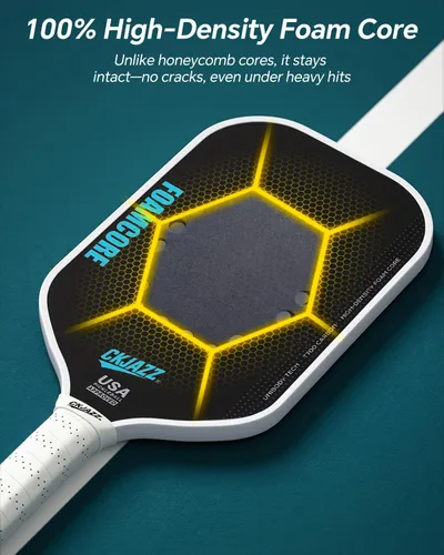 Vista 5 de Paleta de pickleball - Pala de pickleball de fibra de carbono - Pala de rendimiento 100% con núcleo de espuma