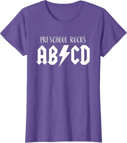 Vista 7 de Preschool Rocks Teacher Back to School ABCD Rock First Day T-Shirt Asphalt Grey