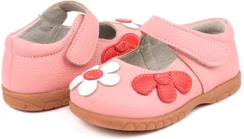 Vista 6 de Femizee Mary Jane - Zapatos planos de cuero con lazos, para niñas (niños pequeños)