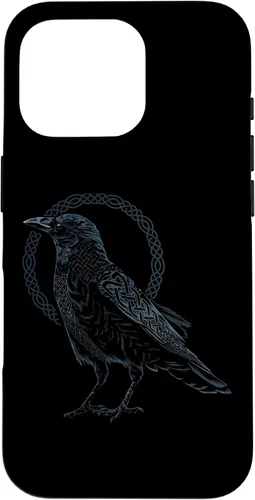 Vista 19 de Funda para iPhone 11 Pro Max Crow Raven Viking Valhalla Berserker nórdico nórdico de mitología nórdica