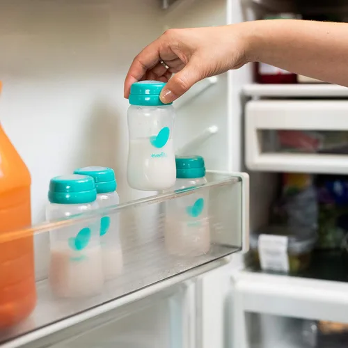Vista 5 de Evenflo Botellas avanzadas de recolección de leche materna, paquete de 6 unidades de 5 onzas