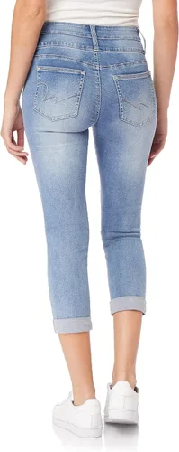 Vista 2 de WallFlower Pantalones cortos para mujer de tiro alto, Insta Soft Juniors (estándar y Plus)