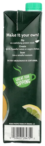 Vista 5 de Pacific Foods Bálsamo de limón orgánico y caldo de hueso de pollo con salvia, 32 onzas