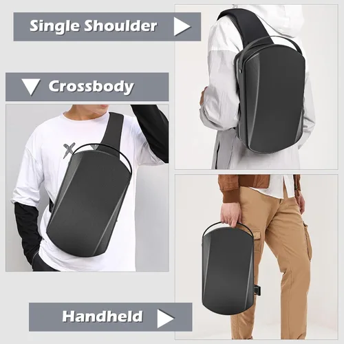 Vista 7 de Bolso bandolera de moda compatible con Oculus Quest 2Meta Quest 3Meta Quest 3SVision ProElite correas de correa, accesorios para controlador