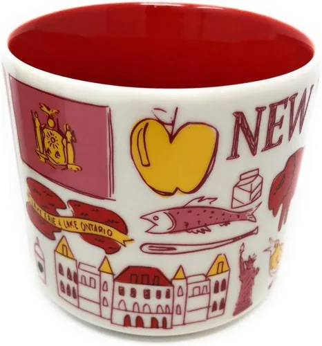 Vista 3 de Starbucks Been There Series New York Knickerbocker State - Taza de cerámica, 14 onzas