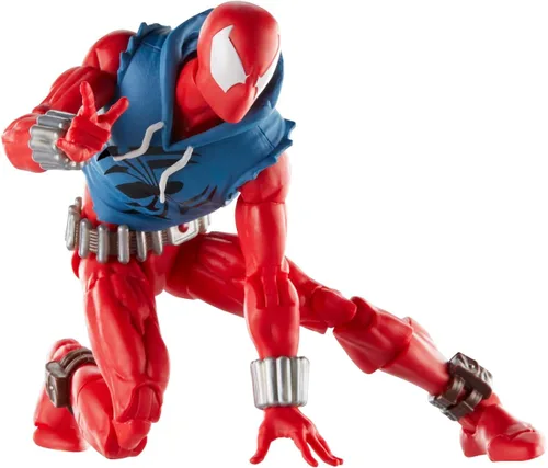 Vista 5 de Marvel Legends Series Scarlet Spider, Spider-Man Comics Figura de acción coleccionable de 6 pulgadas
