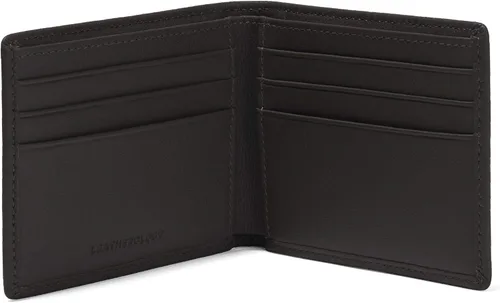 Vista 5 de Leatherology Black Onyx - Cartera plegable delgada para hombre, RFID disponible