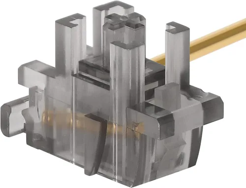 Vista 7 de DUROCK - Estabilizador de montaje de placa transparente transparente con cables chapados en oro compatible con estabilizadores de placa Cherry MX