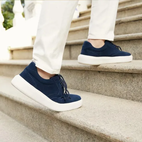Vista 3 de Men's Orthopedic Fashion Sneakers with Arch Support Plantar Fasciitis Walking Shoes for Flat Feet, Comfortable Casual Flat Feet Orthotic Shoes for