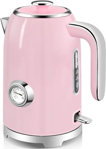 Vista 13 de SUSTEAS Tetera Eléctrica - Hervidor de Agua Caliente de 57 oz para Té con Termómetro, Tetera de Acero Inoxidable de 1500W de Calentamiento Rápido