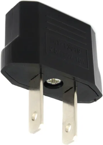 Vista 4 de ANRANK E-U4113619AK Adaptador de enchufe europeo a estadounidense (negro, paquete de 2)