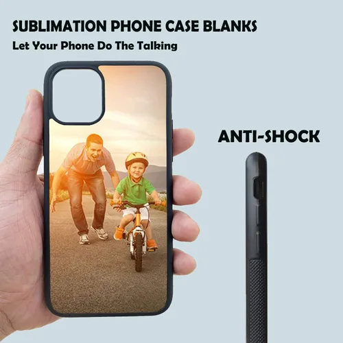 Vista 5 de JUSTRY 10 fundas para teléfono de sublimación compatibles con Apple iPhone 11 (6.1 pulgadas 2019), fundas para teléfono imprimibles en blanco