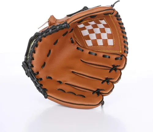 Vista 2 de Guantes de béisbol y sóftbol – Lanzamiento con mano derecha de 10.5 pulgadas para niños, jóvenes y adultos, guante de béisbol fácil de romper