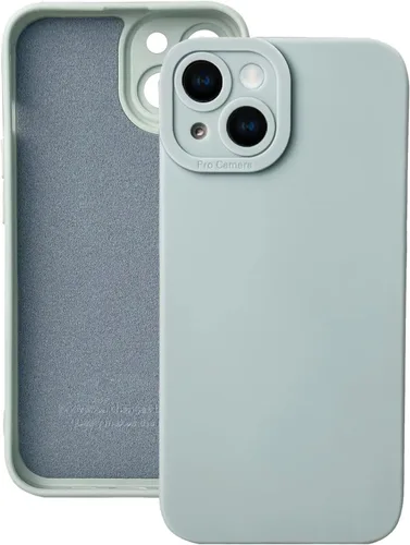 Vista 21 de LOOKSEVEN Funda para iPhone 13, carcasa trasera de goma TPU de silicona negra compatible con iPhone 13 (6.1 pulgadas)