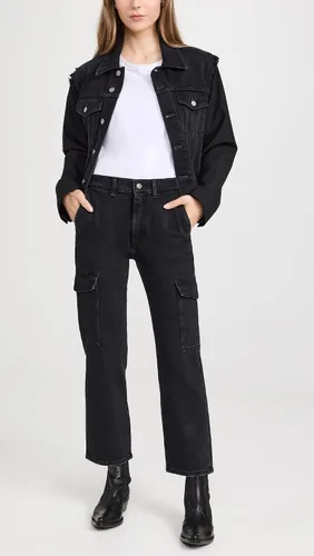 Vista 5 de 7 For All Mankind Women's Logan Cargo Jean Pants in Collide