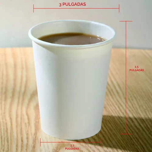 Vista 7 de 100 tazas de café caliente desechables Park - Vasos de papel a granel de 8 onzas, tazas desechables