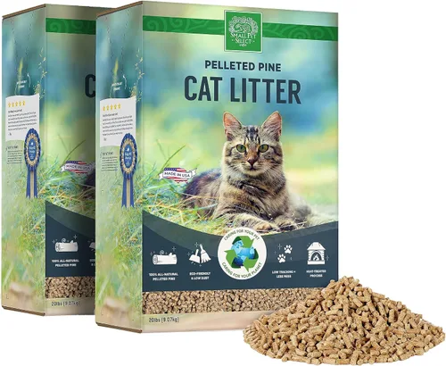 Vista 8 de Small Pet Select Arena peleada de pino prémium para gatos, arena 100% natural para gatitos, no se aglutina, sin rastreo de bajo polvo, diseñada
