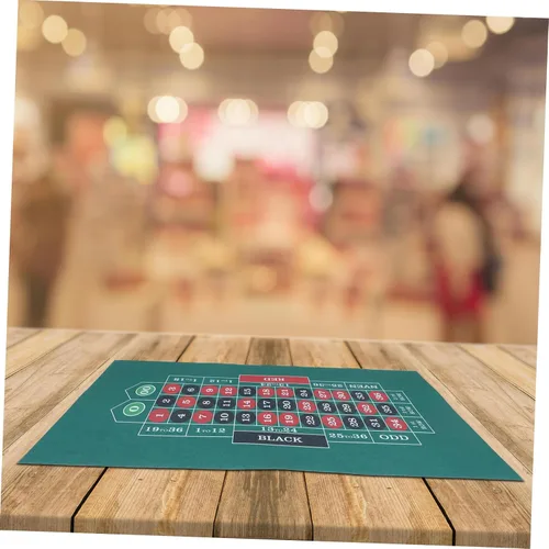 Vista 5 de Cómodo fieltro Poker Table Mat Poker Game Rug Desk Top Pad para póker y juegos de cartas