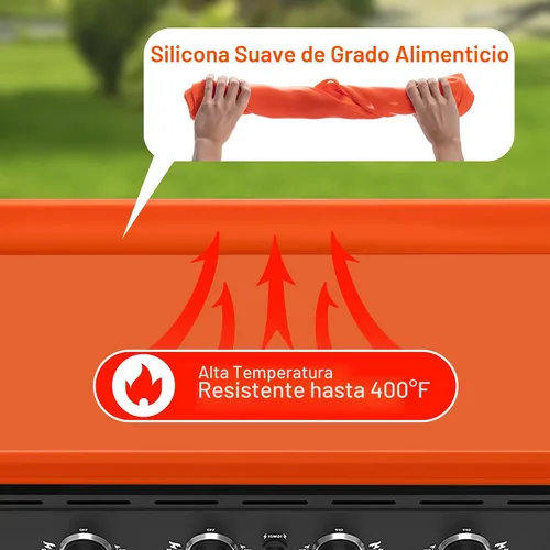 Vista 8 de NancyL - Cubierta de parrilla de 17" para Blackstone, alfombrilla de parrilla de 17 pulgadas mejorada de borde completo, accesorios para parrilla