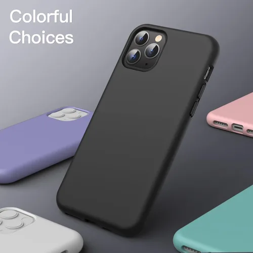 Vista 5 de JETech Funda de silicona para iPhone 11 Pro Max de 6.5 pulgadas, suave al tacto, funda protectora de cuerpo completo, a prueba de golpes con forro