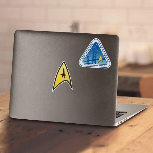 Vista 4 de Popfunk Classic Star Trek Sudadera con capucha y pegatinas