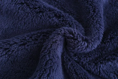 Vista 9 de Chaqueta sherpa de forro polar suave con capucha y cremallera completa para niña