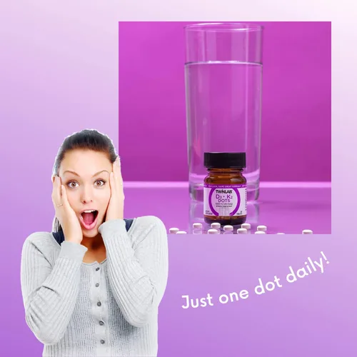 Vista 5 de Twinlab D3 + K2 Dots - Suplemento de vitamina D3 y vitamina K2 para apoyo inmunológico, salud ósea y salud cardíaca, vitamina D 1000 UI + vitamina K