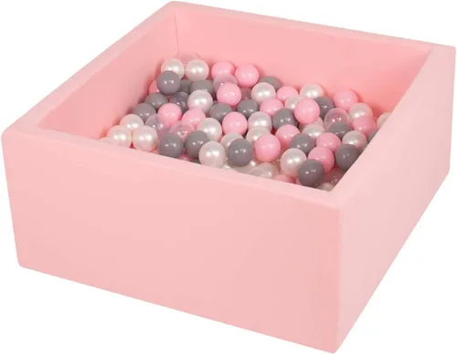 Vista 11 de TRENDBOX Pozo de pelotas de espuma viscoelástica de 35.4 x 35.4 x 13.8 pulgadas, equipo suave para piscina para niños pequeños, color negro