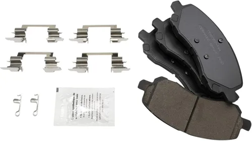 Vista 4 de TRQ Juego de pastillas de freno delantero y rotores con revestimiento de cerámica compatible con Jeep Compass Patriot 2017