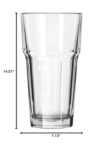 Vista 5 de Libbey Glassware 15256 Gibraltar - Vaso refrigerador, Duratuff, 16 onzas (paquete de 24)
