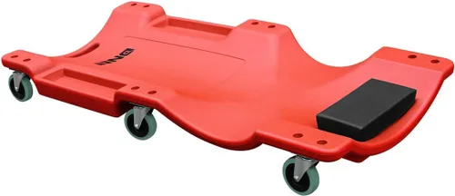 Vista 2 de DNA Motoring Enredadera automotriz de plástico ABS resistente y Torin TR6300 acolchado mecánico Rolling Shop Seat
